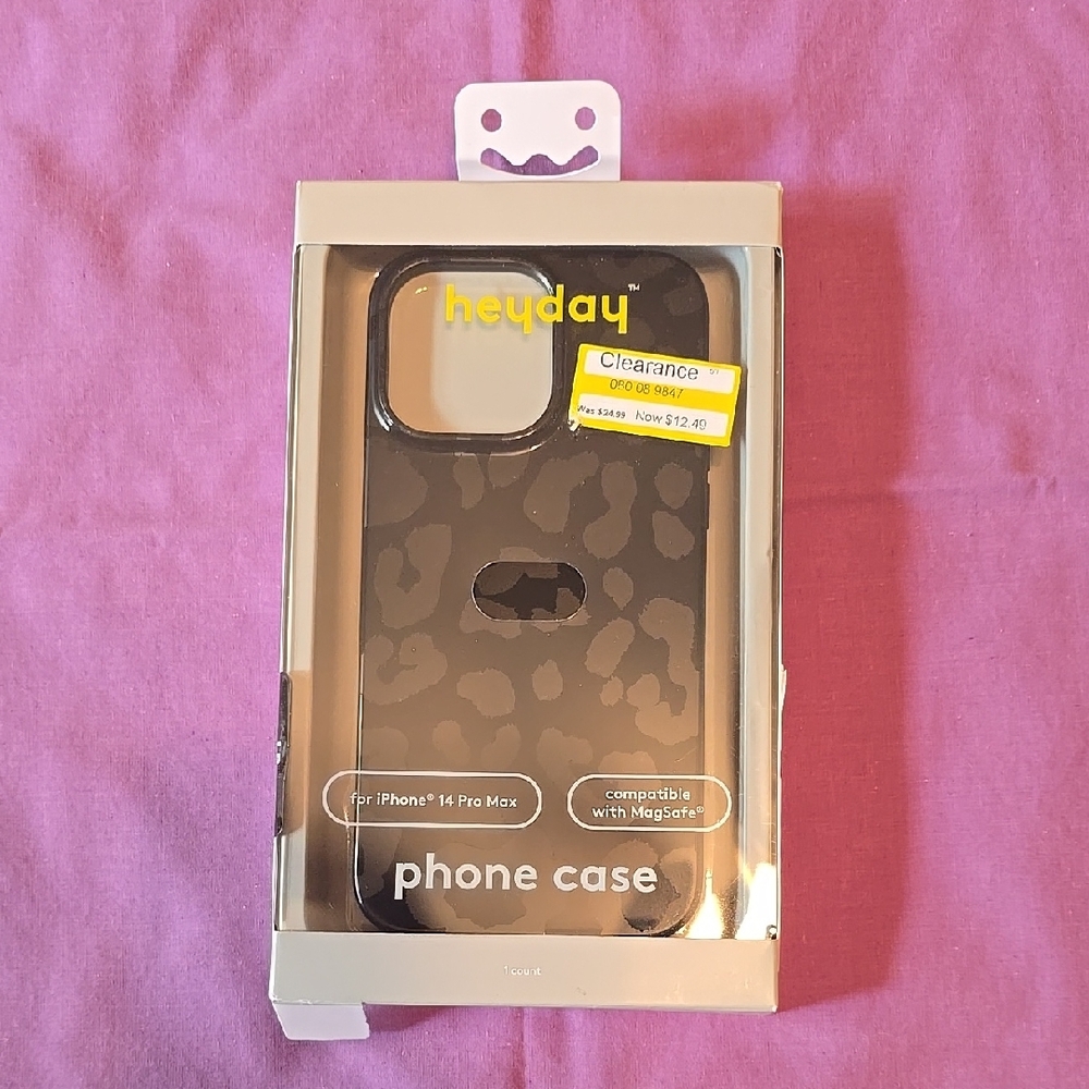 Heyday Black Phone Case for iPhone 14 Pro Max